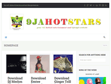 Tablet Screenshot of 9jahotstars.com